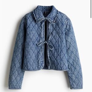 Quilted denim jacket